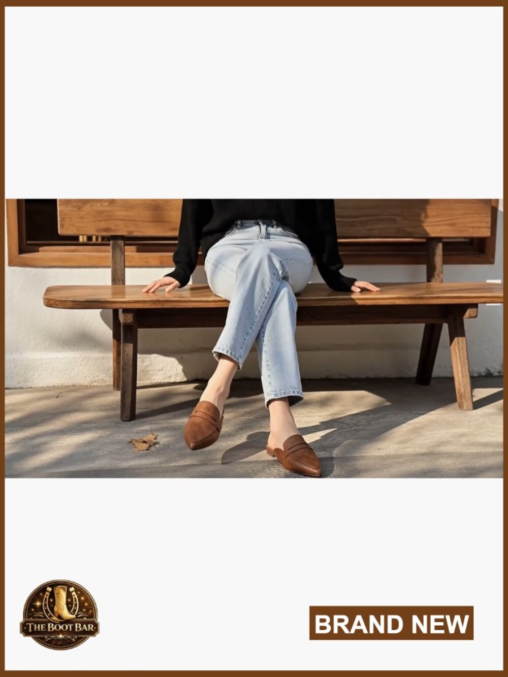 Slingback Flats Mules for Women Pointed Toe Backless Loafers Business Casual - Picture 7 of 7